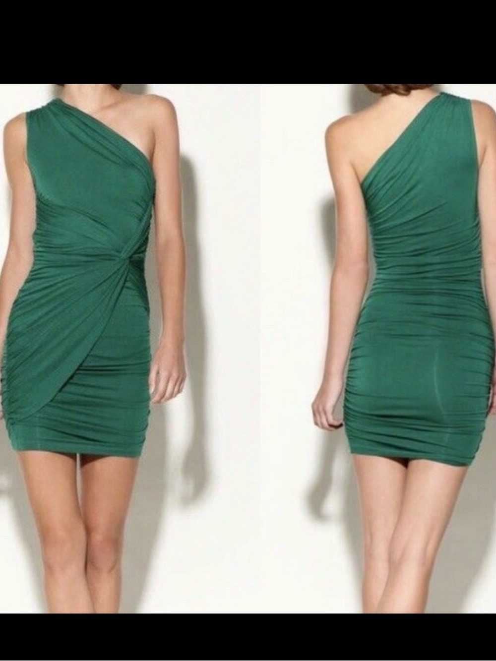 Tart Veronica One Shoulder Dress Cadium Green Size M